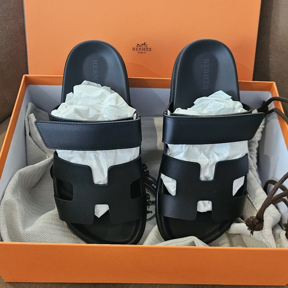 SOLD. Hermes Chypre Sandals - Picture 1 of 6